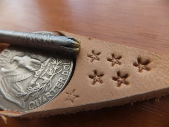 014-18 micro Star Leather Stamp